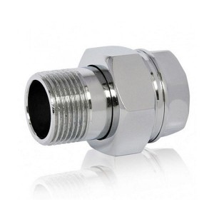 Соединитель латунь хром американка Ду 50 (2