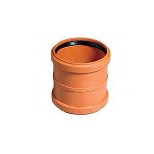 Муфта двухраструбная коричневая Дн 110 б/нап PP-B VALFEX 30106110
