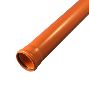 Труба с раструбом коричневая PP-B Дн 200х6,2 б/нап SN4 L=6,0м в/к РосТурПласт 11231