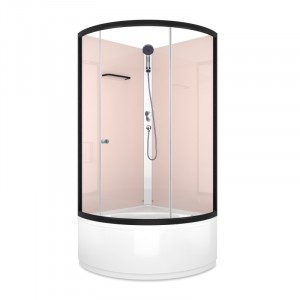Душевая кабина DOMANI-Spa Simple 99 high (стенки Pink cappuccino / прозрачное стекло)