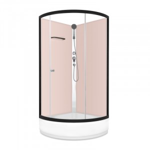 Душевая кабина DOMANI-Spa Simple 99 mid (стенки Pink cappuccino / прозрачное стекло)