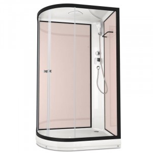 Душевая кабина DOMANI-Spa Delight 128 R, С Крышей (стенки Pink cappuccino / прозрачное стекло)
