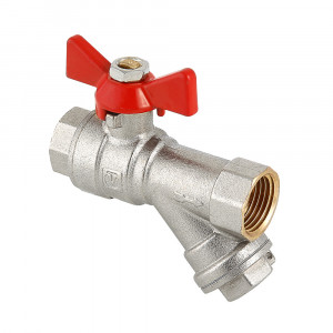 Кран шаровой VALTEC COMBI со встроенным фильтром 1/2